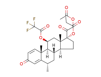 21-acetoxy-6α-methyl-17-propionyloxy-11β-trifluoroacetoxy-1,4-pregnadiene-3,20-dione