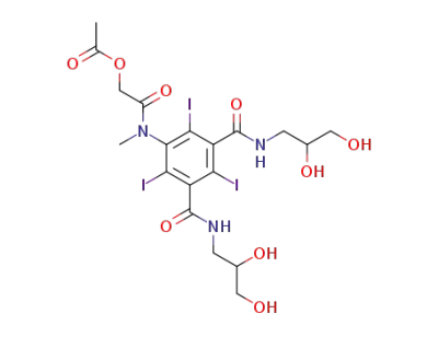 2-((3,5-bis((2,3-dihydroxypropyl)carbamoyl)-2,4,6-triiodophenyl)(methyl)amino)-2-oxoethylacetate